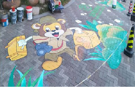 桐梓夏季画地面彩绘会遇到的问题