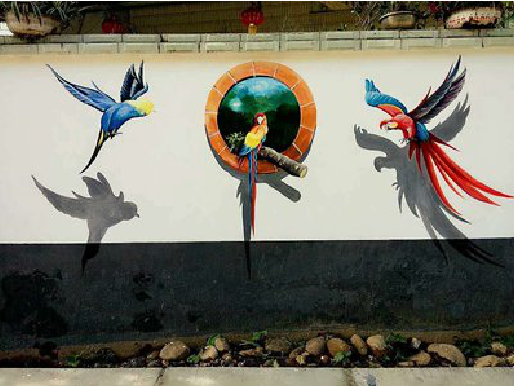 桐梓视觉错位-3D墙绘设计