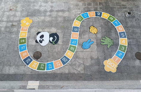 桐梓地面游戏彩绘