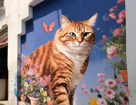 桐梓自己绘制有个性的手绘墙