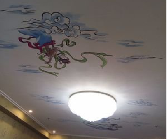 桐梓如何快速绘制天花板上的手绘墙?